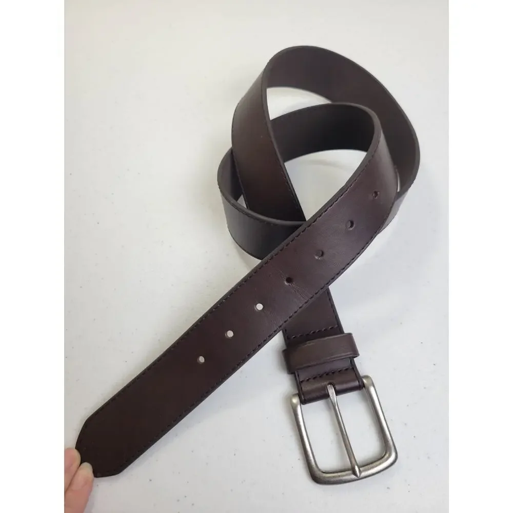 Belt Men's Brown Faux Leather Golf Western Career‎ Casual Dress Size 38/40